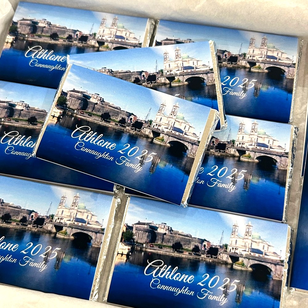 Athlone 2025 Connaughton Family reunion chocolate bars