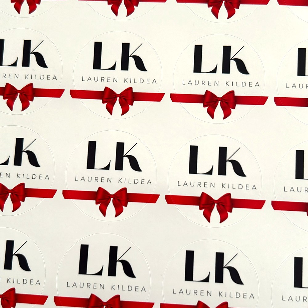 Lauren Kildea branded sticker sheet